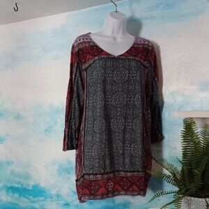 Lucky Brand size 2XL bohemian blouse, wonderful condition